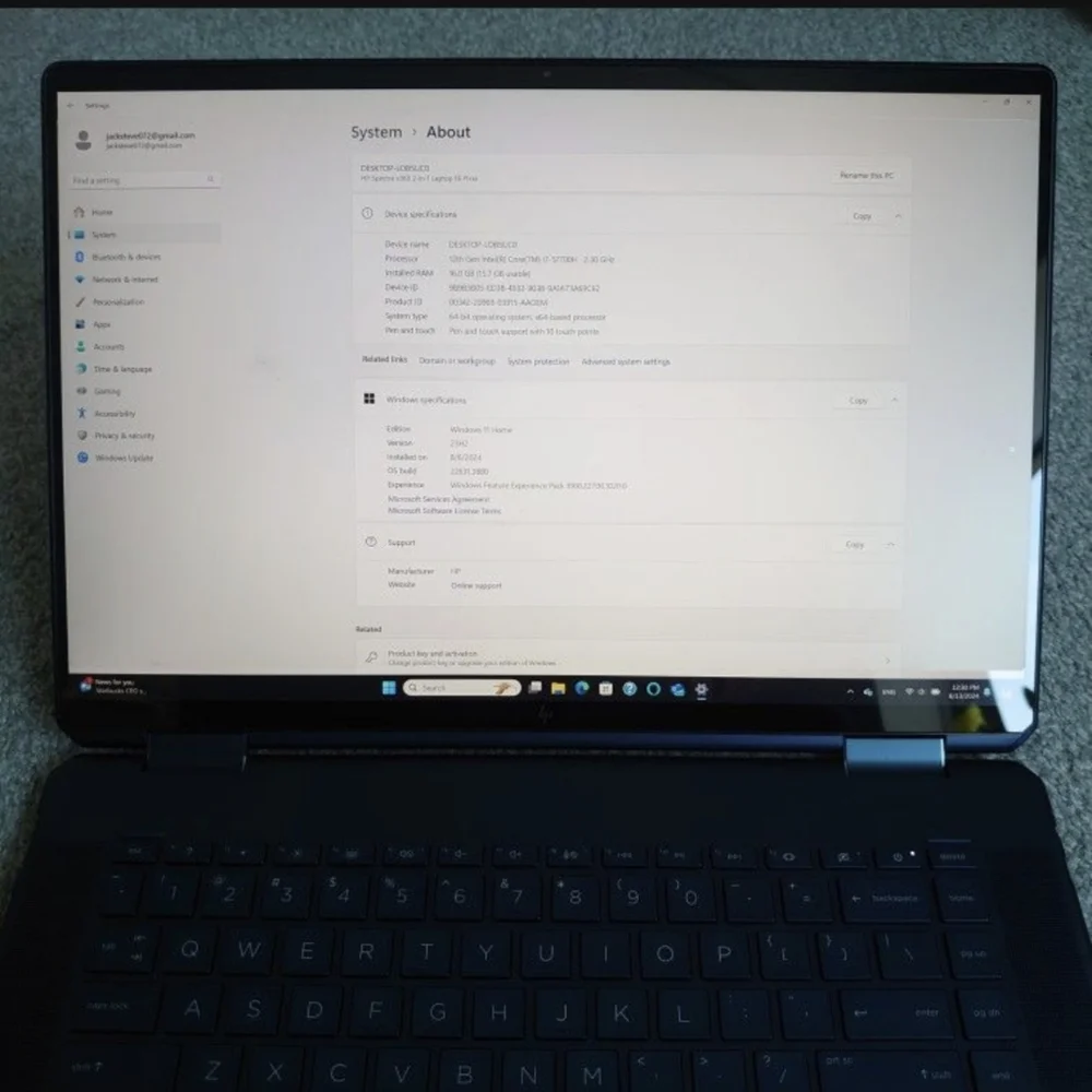 HP-Spectre 2-in-1 16" 3K+Touch-Screen Laptop-Intel Ev-Core i7-16GB Memory 512 GB - Picture 8 of 13